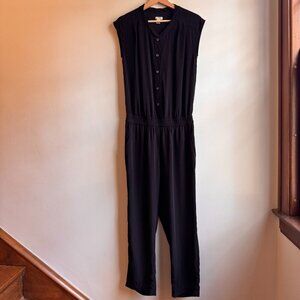 J. Crew Women's Black Button Down Jumpsuit Romper Style Size 2